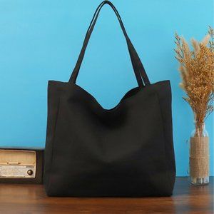 Tote Bag Minimalist Large Capacity Black cloth shopping/Grocery bag New